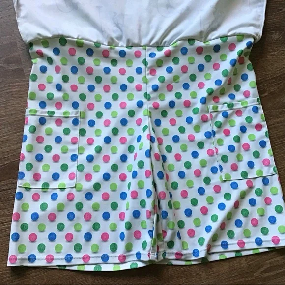 Playful Polka Dot and Cartoon Print Skirt - Picture 2 of 4